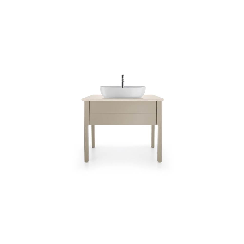 Luv Console with One Sink Cut-Out White