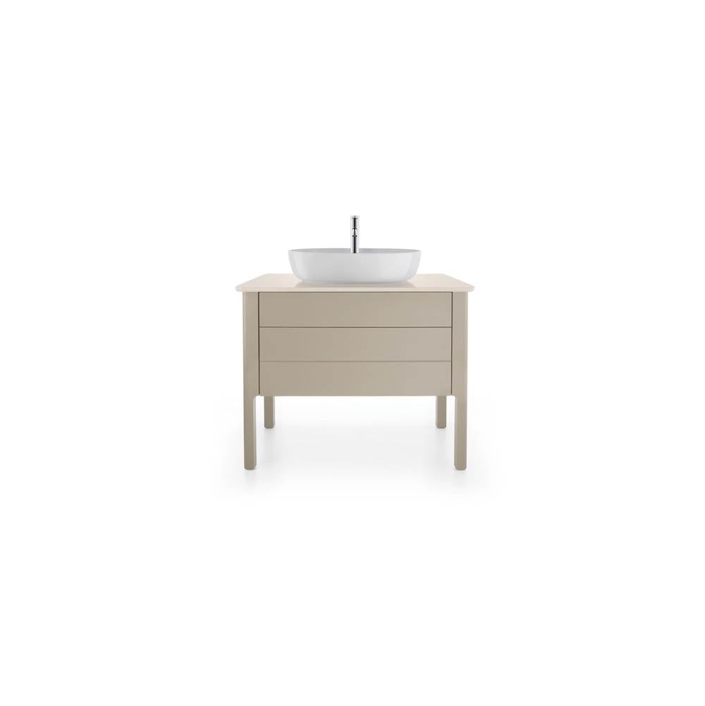 Luv Console with One Sink Cut-Out White