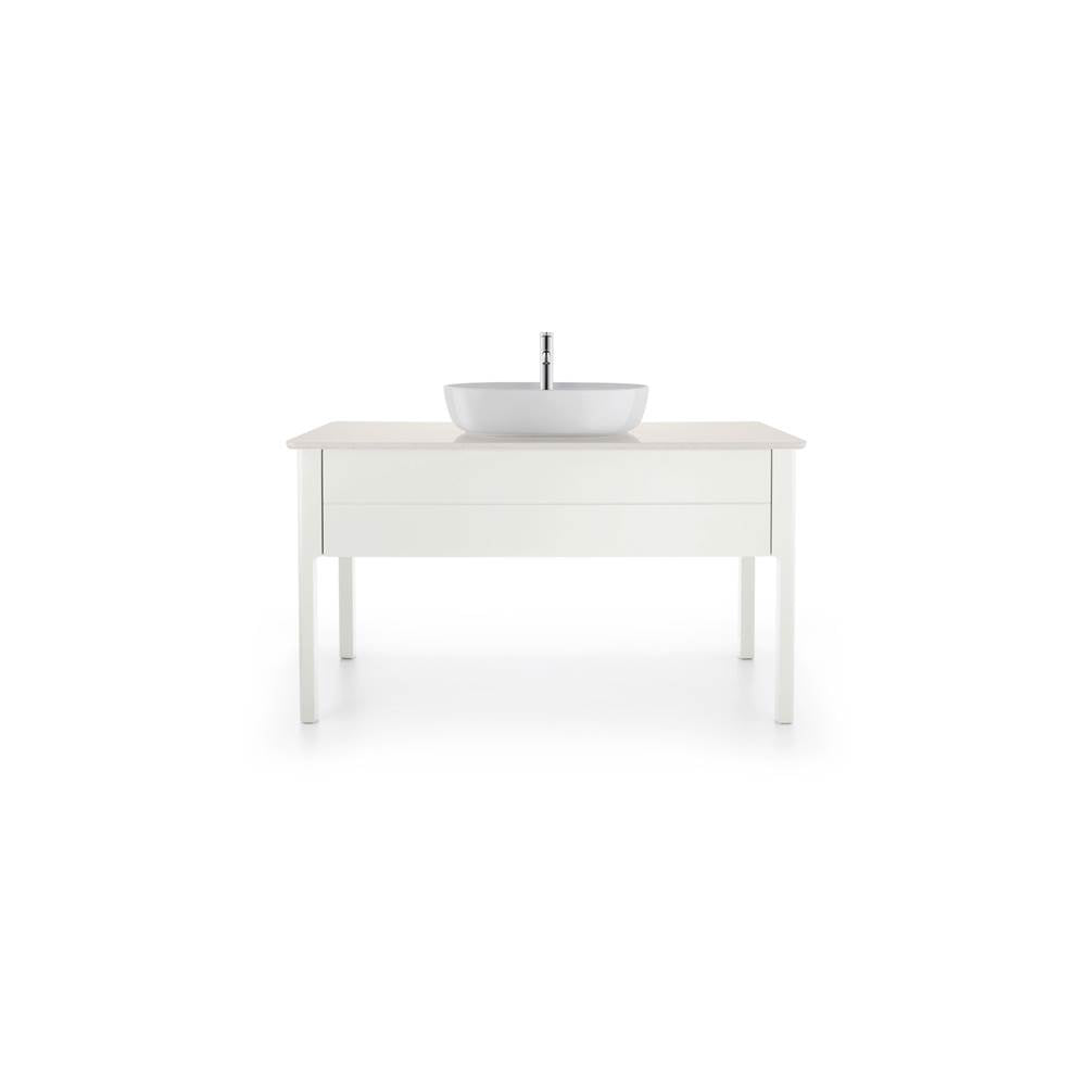 Luv Console with One Sink Cut-Out White
