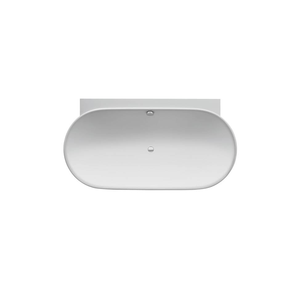 Luv Back-to-Wall Bathtub White