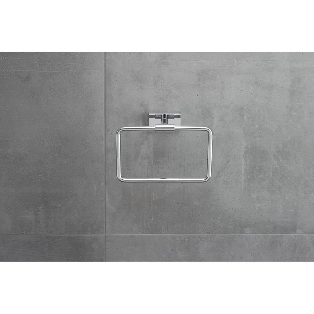 Karree Towel Ring Chrome