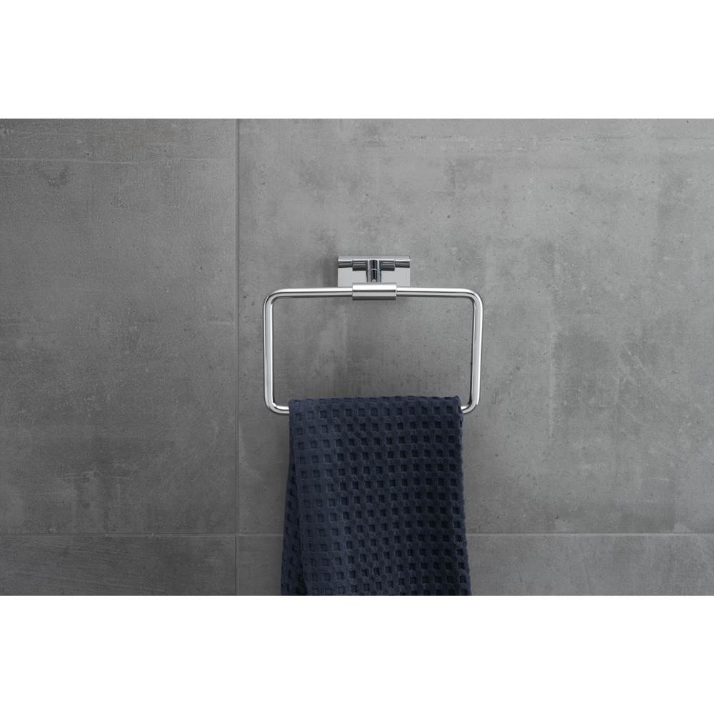 Karree Towel Ring Chrome
