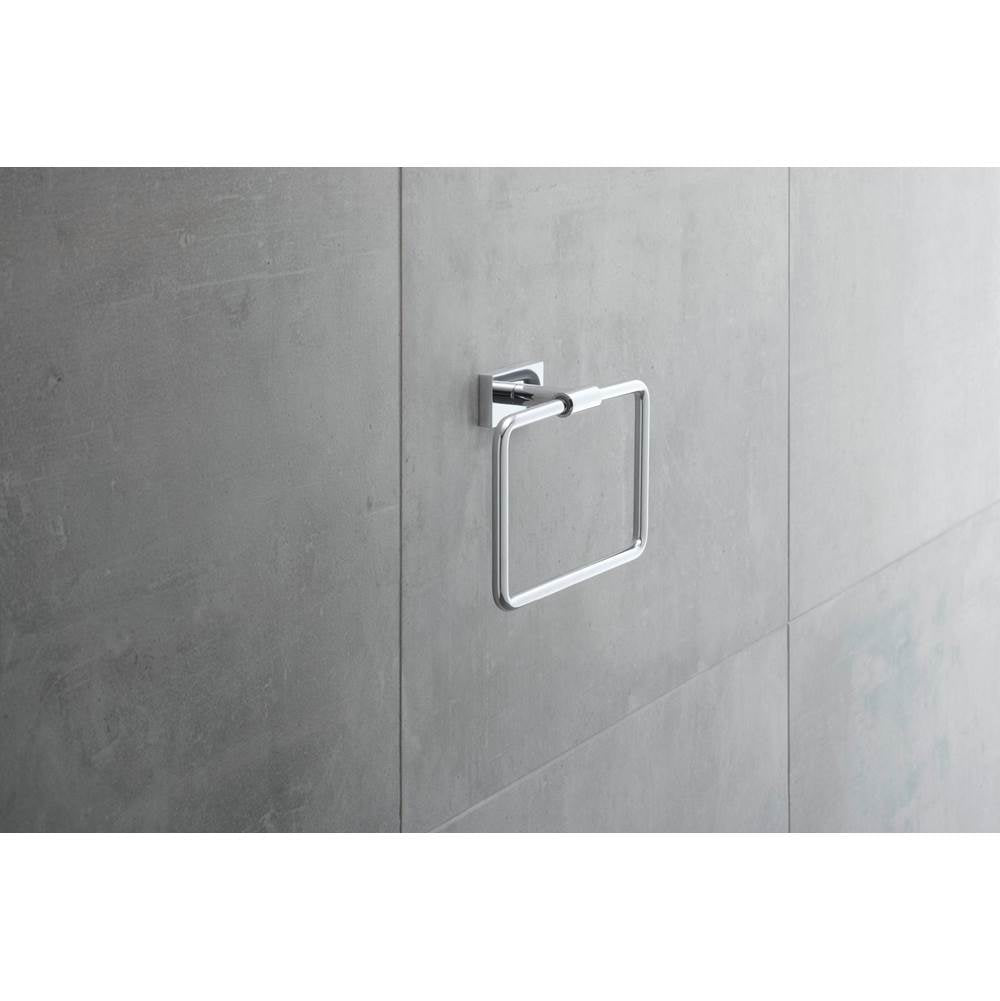 Karree Towel Ring Chrome