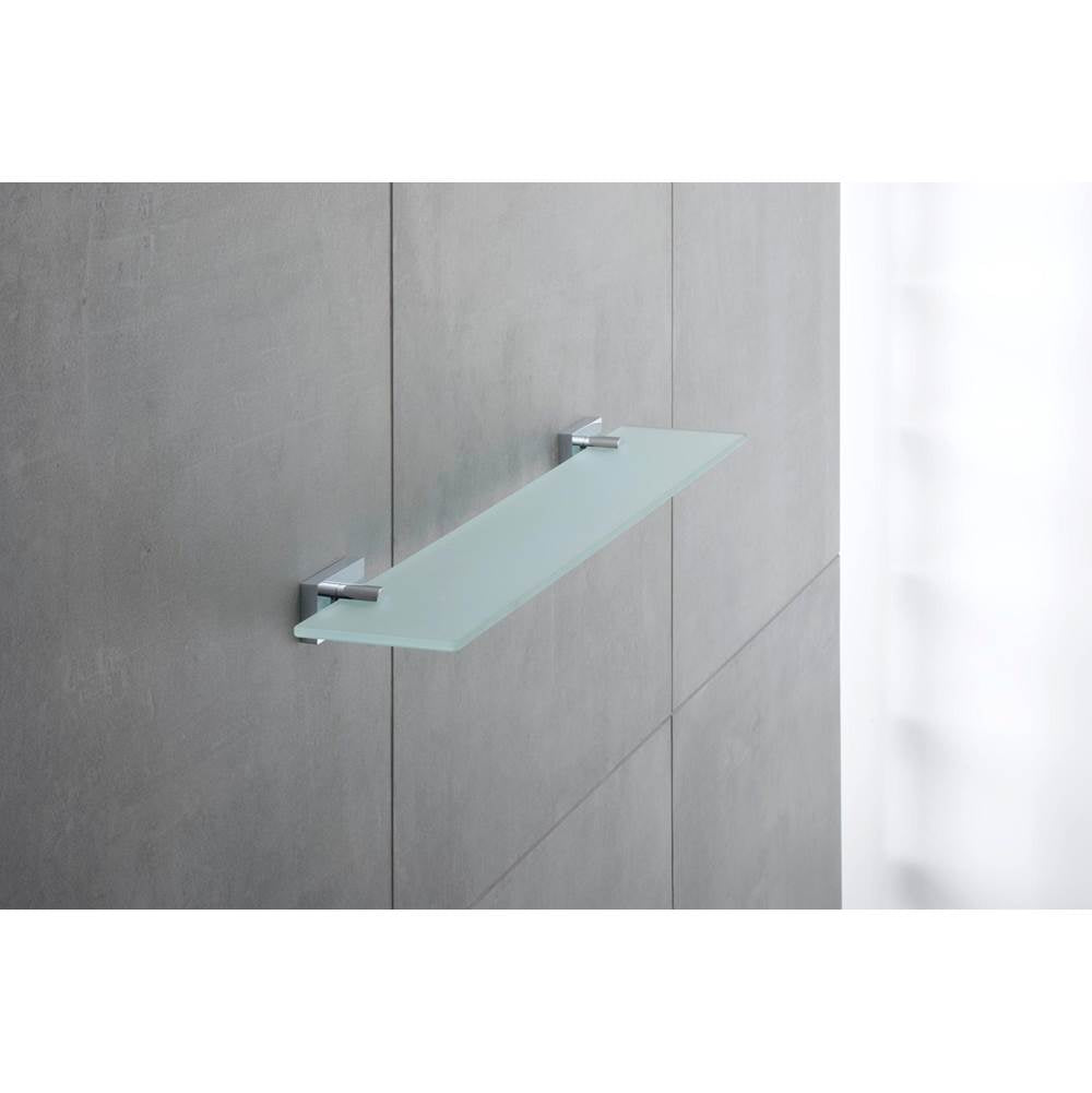 Karree Glass Shelves Chrome