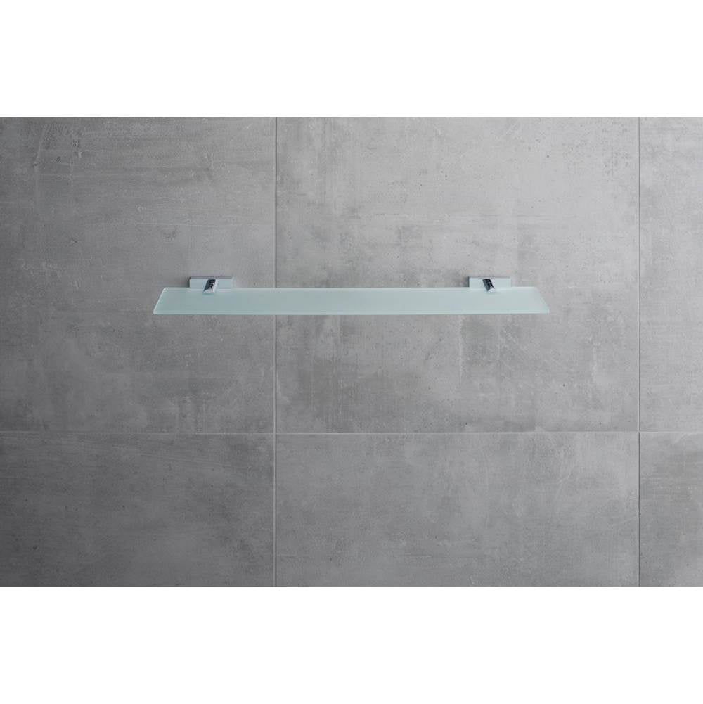 Karree Glass Shelves Chrome