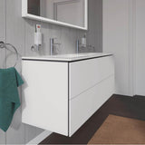 L-Cube Two Drawer Wall-Mount Vanity Unit Concrete Gray