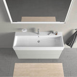 L-Cube Two Drawer Wall-Mount Vanity Unit Concrete Gray
