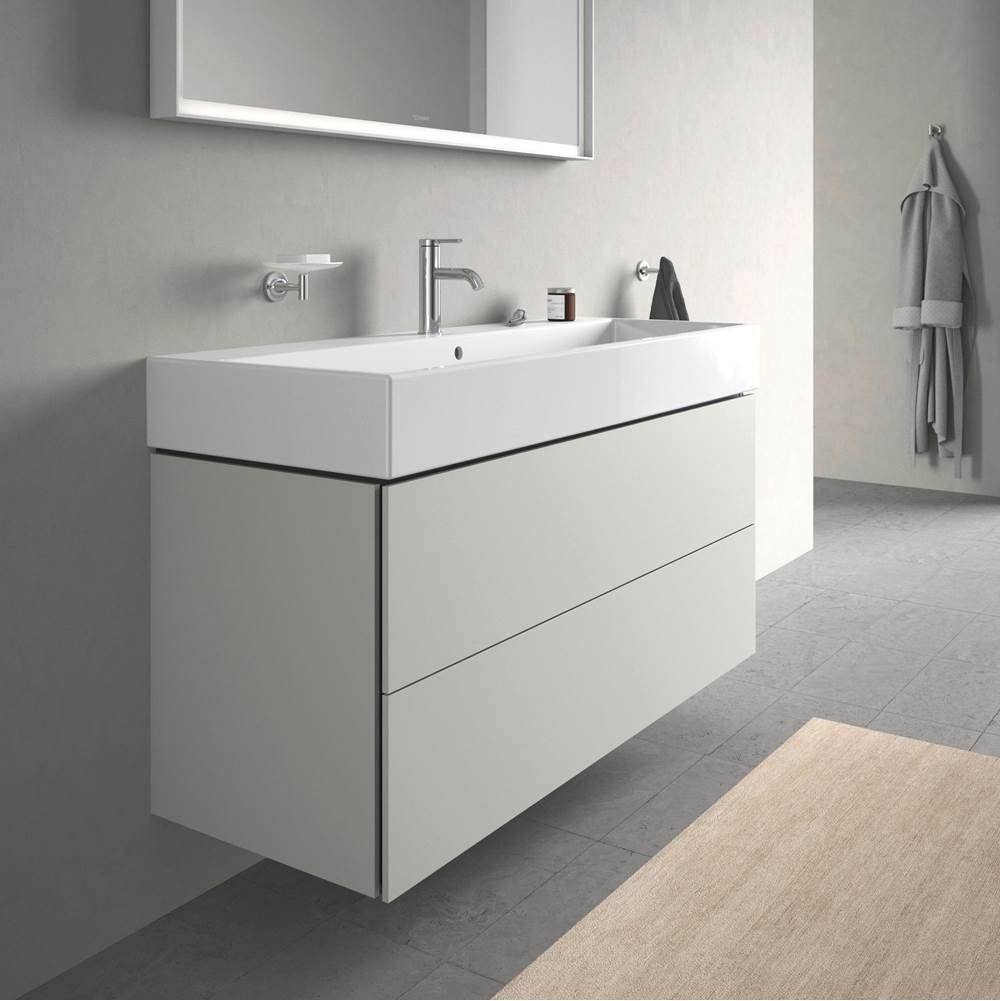L-Cube Two Drawer Wall-Mount Vanity Unit Concrete Gray