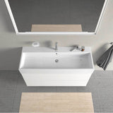 L-Cube Two Drawer Wall-Mount Vanity Unit Concrete Gray