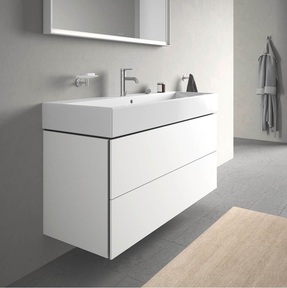L-Cube Two Drawer Wall-Mount Vanity Unit Concrete Gray