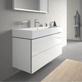 L-Cube Two Drawer Wall-Mount Vanity Unit Concrete Gray