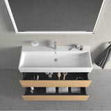 L-Cube Two Drawer Wall-Mount Vanity Unit Concrete Gray