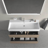 L-Cube Two Drawer Wall-Mount Vanity Unit Concrete Gray