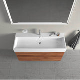 L-Cube Two Drawer Wall-Mount Vanity Unit Concrete Gray
