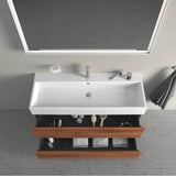 L-Cube Two Drawer Wall-Mount Vanity Unit Concrete Gray