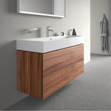 L-Cube Two Drawer Wall-Mount Vanity Unit Concrete Gray