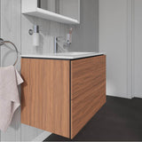 L-Cube Two Drawer Wall-Mount Vanity Unit Concrete Gray