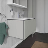 L-Cube One Drawer Wall-Mount Vanity Unit Concrete Gray