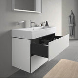 L-Cube Two Drawer Wall-Mount Vanity Unit Concrete Gray