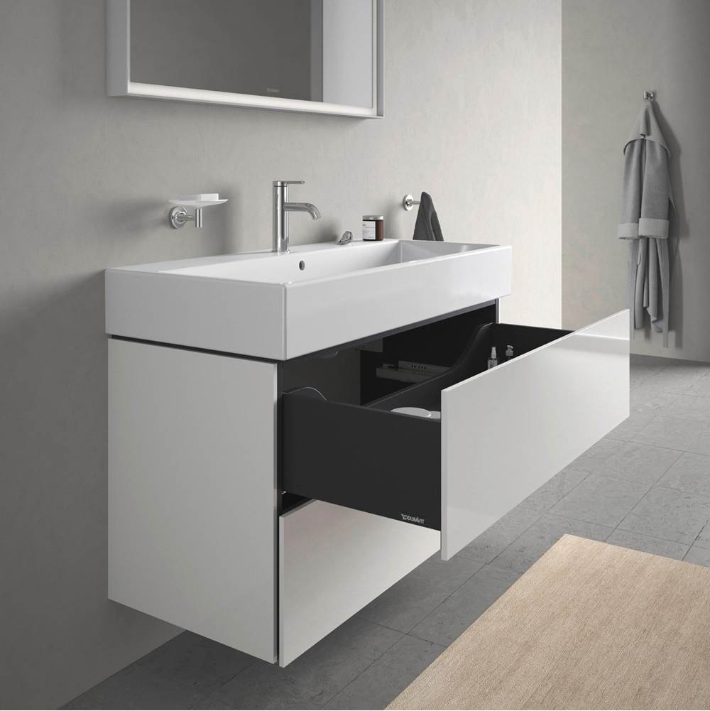 L-Cube Two Drawer Wall-Mount Vanity Unit Concrete Gray