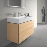 L-Cube Two Drawer Wall-Mount Vanity Unit Concrete Gray