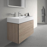 L-Cube Two Drawer Wall-Mount Vanity Unit Concrete Gray
