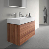 L-Cube Two Drawer Wall-Mount Vanity Unit Concrete Gray