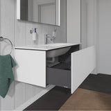 L-Cube One Drawer Wall-Mount Vanity Unit Concrete Gray