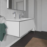 L-Cube One Drawer Wall-Mount Vanity Unit Concrete Gray