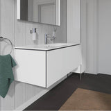 L-Cube One Drawer Wall-Mount Vanity Unit Concrete Gray