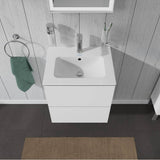 L-Cube Two Drawer Wall-Mount Vanity Unit Concrete Gray