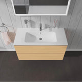 L-Cube Two Drawer Wall-Mount Vanity Unit Concrete Gray