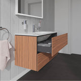 L-Cube Two Drawer Wall-Mount Vanity Unit Concrete Gray