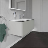 L-Cube One Drawer Wall-Mount Vanity Unit Concrete Gray