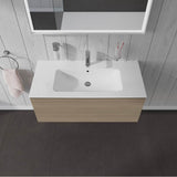 L-Cube One Drawer Wall-Mount Vanity Unit Concrete Gray