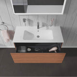 L-Cube One Drawer Wall-Mount Vanity Unit Concrete Gray