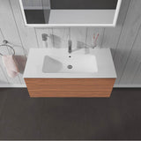 L-Cube One Drawer Wall-Mount Vanity Unit Concrete Gray