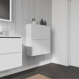 L-Cube Semi-Tall Cabinet Concrete Gray