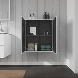 L-Cube Semi-Tall Cabinet Concrete Gray