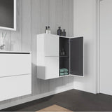 L-Cube Semi-Tall Cabinet Concrete Gray