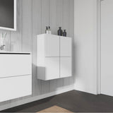 L-Cube Semi-Tall Cabinet Concrete Gray