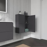 L-Cube Semi-Tall Cabinet Concrete Gray