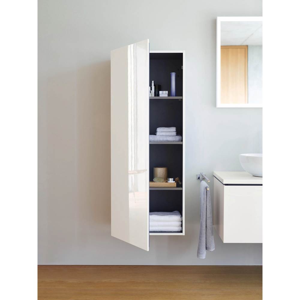 L-Cube Semi-Tall Cabinet Concrete Gray