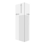 L-Cube Tall Cabinet Concrete Gray
