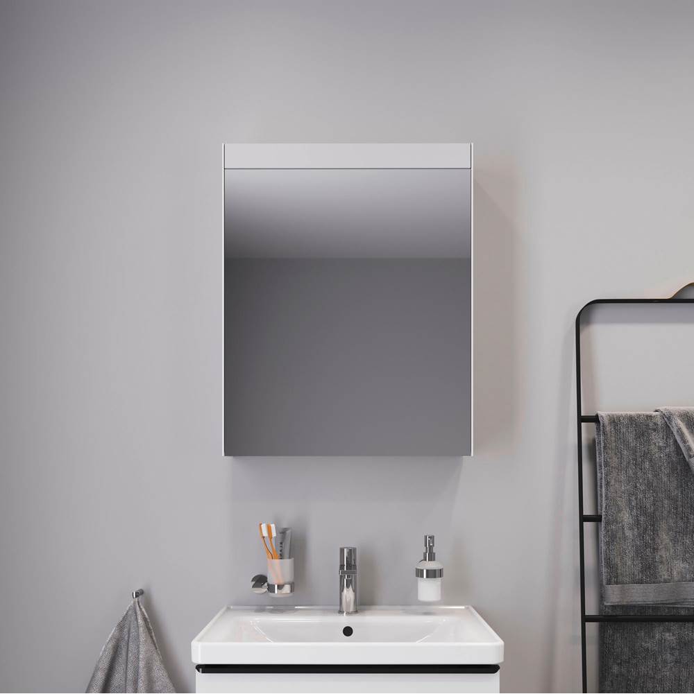 Light & Mirror Mirror Cabinet with Lighting White