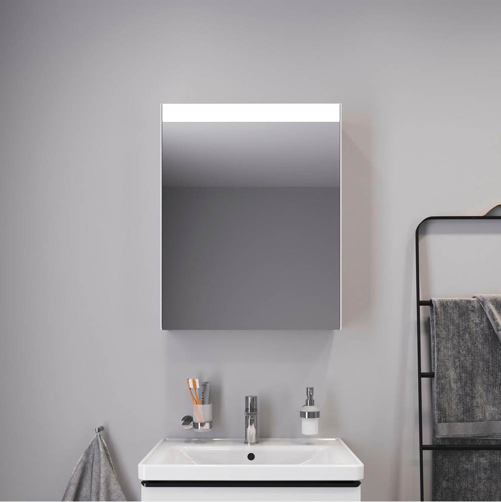 Light & Mirror Mirror Cabinet with Lighting White