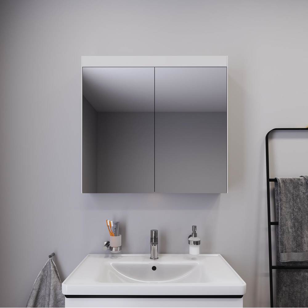 Light & Mirror Mirror Cabinet with Lighting White