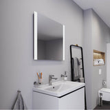 Light & Mirror Mirror with Lighting White