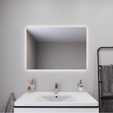Light & Mirror Mirror with Lighting White