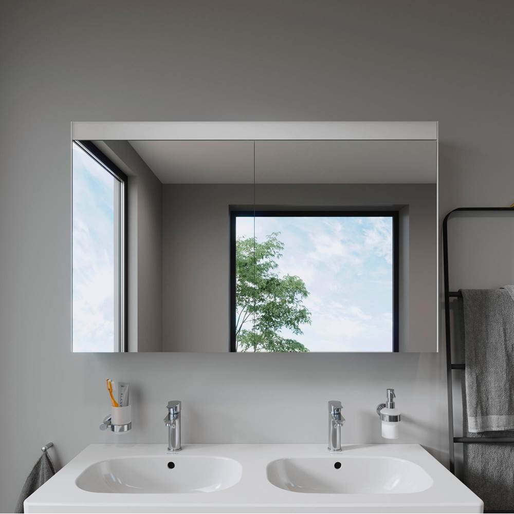 Light & Mirror Mirror Cabinet with Lighting White